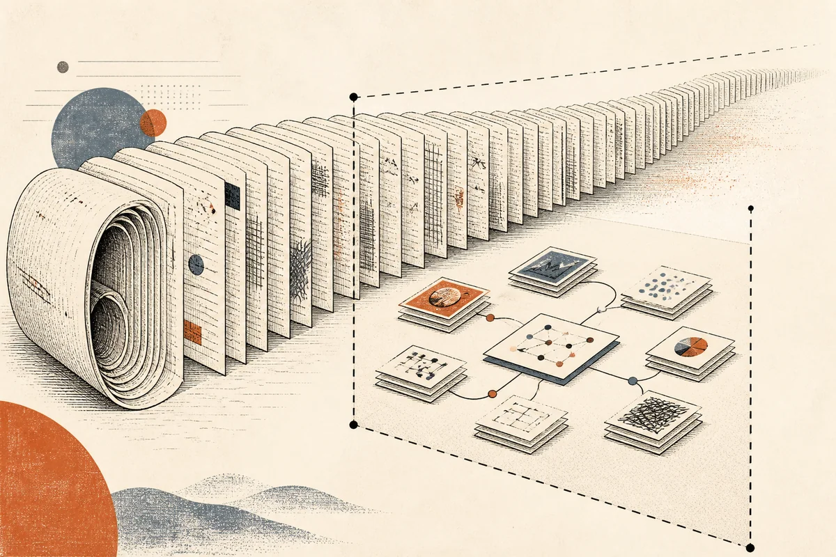 AI-generated editorial illustration for “1M-context Opus on the $200 Max plan: what is included and what is capped”